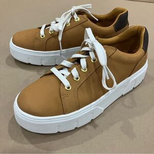 Timberland Laurel Court Ortholite Platform Sneaker Wheat Nubuck Size 8